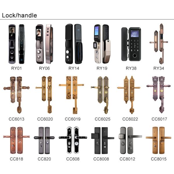 GRANDSEA Stainless Steel Solid Wood Armoured Security Door Exterior Invisible Hidden Steel Front Main Door