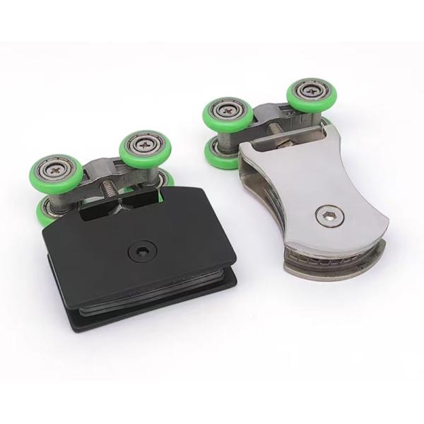 Fireproof Shower Room Accessories Stainless Sliding Glass Door Clamp