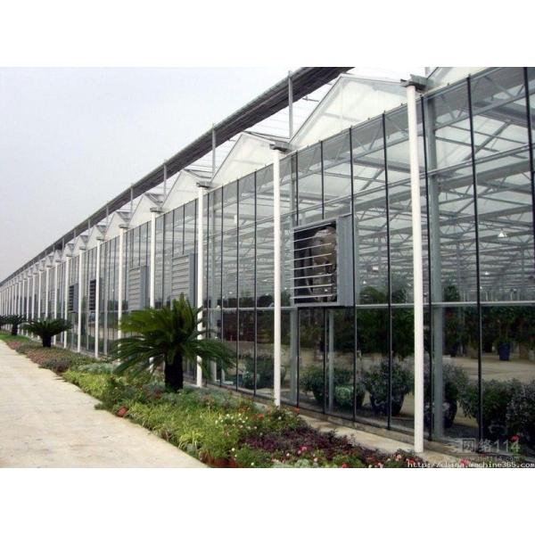 Sound Insulating Commercial Glass Greenhouse Good Display Effect Beautiful