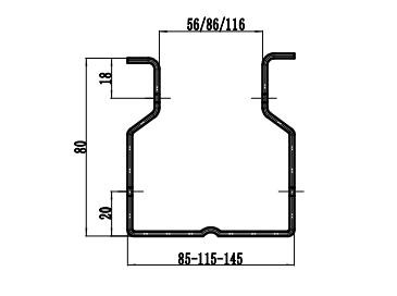 High Precision Hydraulic Cutting Pillar Rack Roll Forming Machine With 18 Stations