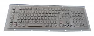 China Panel Mount 111 Keys Dust Proof Keyboard Stainless Steel For Outdoor Kiosk on sale