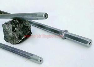 China Tungsten Carbide Rock Drilling Tools , Tapered Integral Mining Drill Rods wholesale