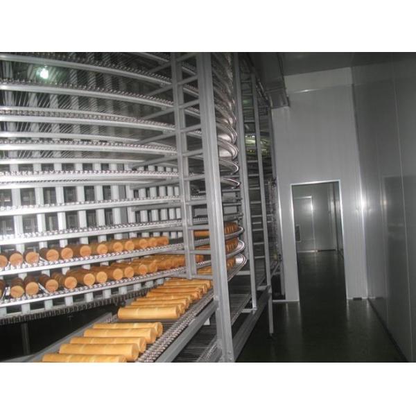 CE Certificate Bread/hamburger bun production line with Industrial sprial Cooler and tunnel Oven ,capacity 10000 pieces