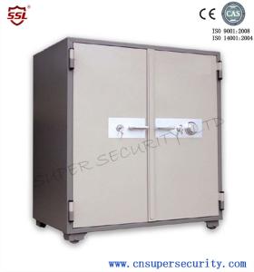 540L Locking Points Double Door Fire Resistant Safe Box with 8 Steel Live action Draw Bolts for shares markets