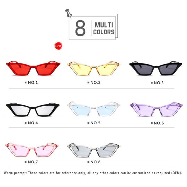 Outdoor Anti Glare PC Glasses UV400 Cat Eye Hot Sale Sunglasses