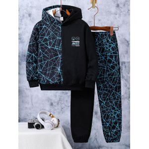 China Daily Wear Kid Hoodie Sweatpants Set Breathable With Machine Washable wholesale