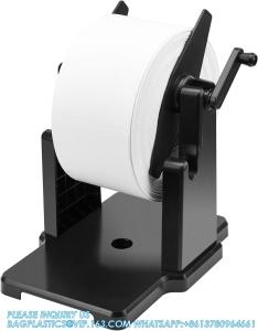 External Rolls Label Holder, 2 In 1 Fan-Fold Stack Paper Holder For Desktop Thermal Label Printer