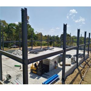 Q235 Steel Structure Fabrication For Storage Shed Building