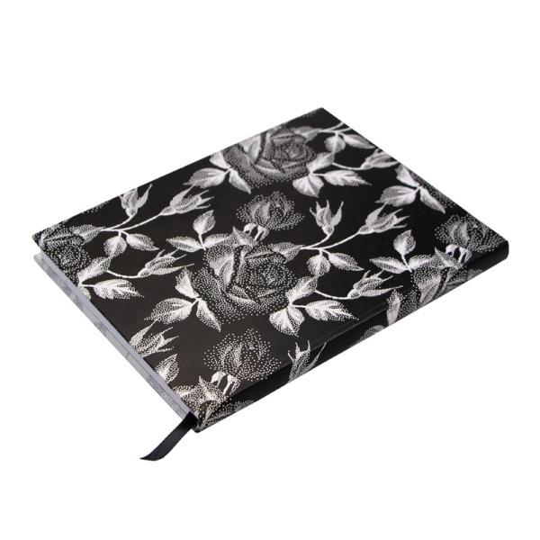 Hard Back Personalised A5 Notepads Pages Ruled Black Custom Printing