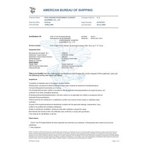 KANGWEI ENVIRONMENT ENERGY GROUP Certifications
