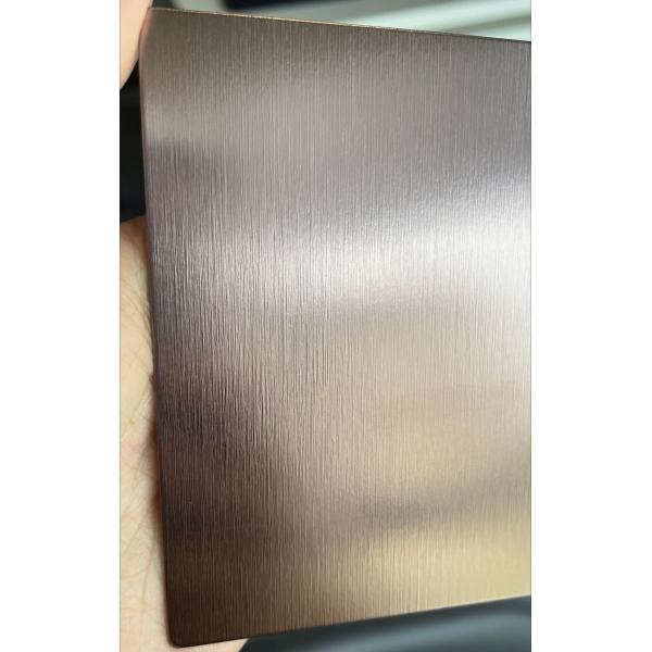 ASTM 304 316 Decorative Metal Sheets Hairline #4 Finish PVD Color 4x8 Brushed Stainless Steel Sheet