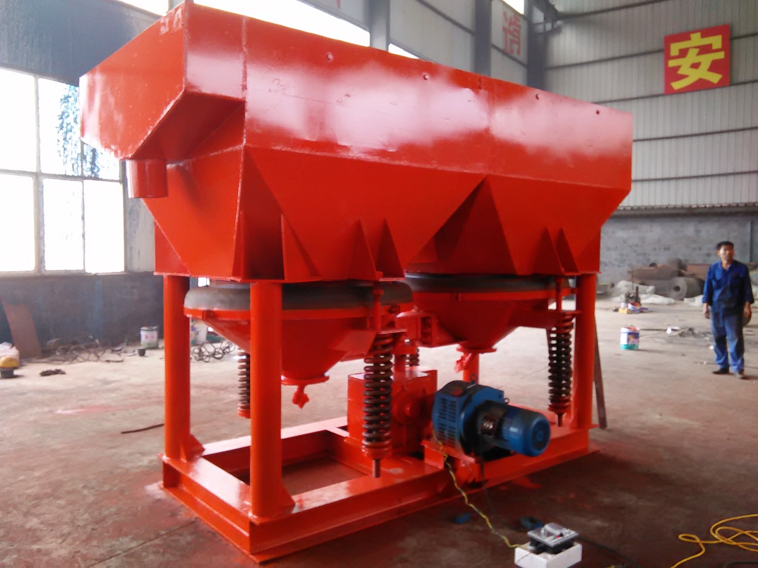China River Sawtooth Wave Gold Mining Jig Rectangle Shaped wholesale