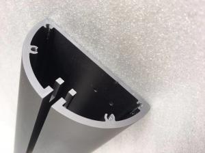 China Grey anodized CNC milling and drilling custom aluminum lighting design wholesale