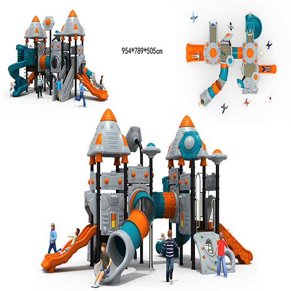 China 505cm Kids Playground Slide , Staticproof Plastic Slide For Toddlers wholesale