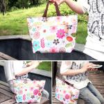 Reusable Oxford L34cm webbing buckle Thermal Lunch Bag