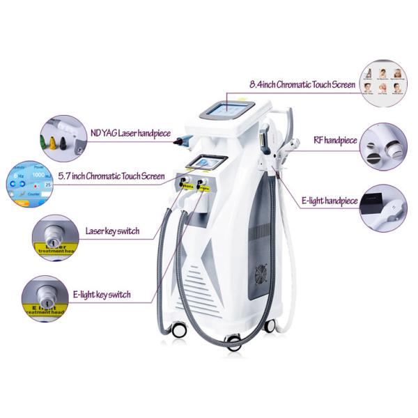 OPT SHR IPL RF Machine 4 in 1 1064nm Wavelength Bipolar RF Technology