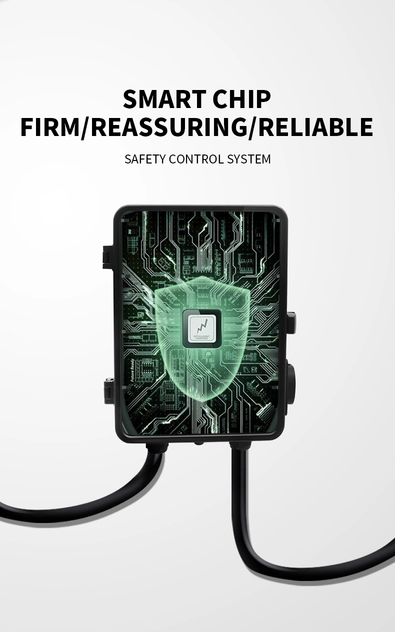 Mode 2 Single Three Phase Type2 CE TUV 220V 7kw Ocpp 1.6 WiFi Home Load Balancing Smart EV Charger Car Charging