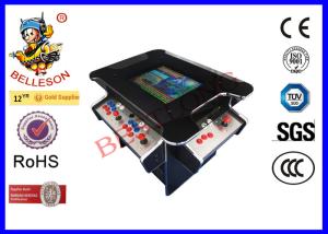 Black Vintage Arcade Game Machines 3 Side 4 Players With Coin Mechanism