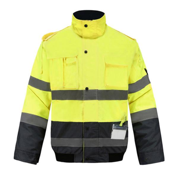 Reflective PPE Safety Wear Waterproof Jacket High Visibility Traffic Warning Safety Work Clothes Can Be Customized Logo