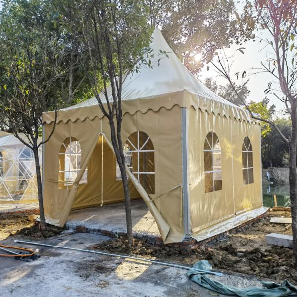 Aluminum Alloy Frame Party Pagoda Event Tent White Color