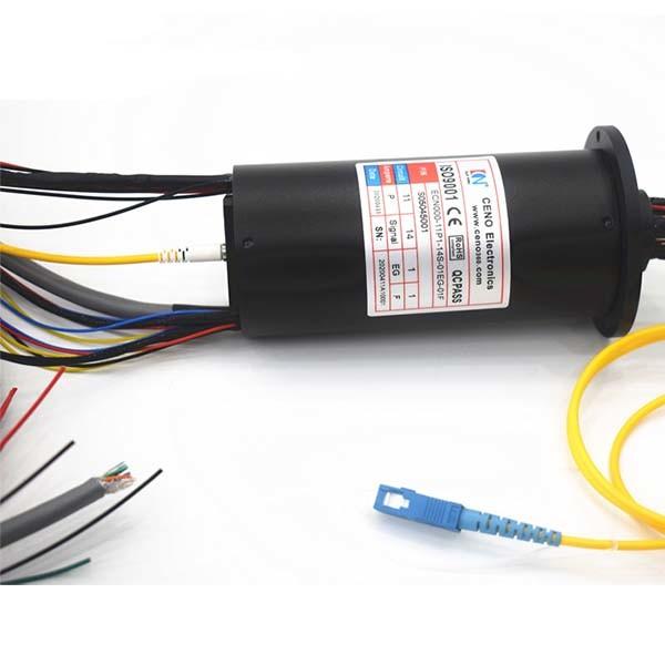 Quality SM Fiber Type 1000M Ethernet Signal Fiber Optic Rotary Joint for sale