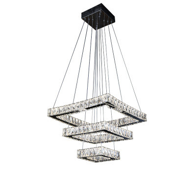4000k LED Crystal Chrome Modern Pendant Light For Living Room