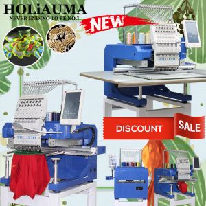 Buy cheap China small size embroidery machine single head 15 colors 450*650mm hat t-shirt from wholesalers