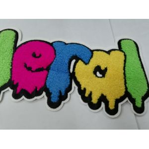 Washable Towel Embroidery Patch , Heat Transfer Labels For Garment