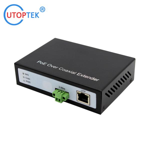 10/100Mbps EOC Converter with POE function IP RJ45 Lan over 2wire twisted-pair extender 300m for CCTV IP cameras