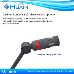 Professional Gooseneck Condenser Mic 48v Wired Conference Room Desktop
