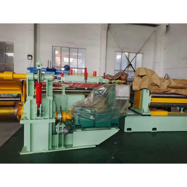 Middle Thick Steel Strip Slitting Machine For Carbon Steel 0.6mm Thick 1500mm Wide
