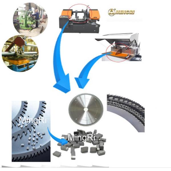 Cemented Carbide Tips / Tungsten Carbide Saw Tips For Cutting Wood Hard Materials