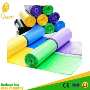 China HDPE LDPE colored trash bag | garbage bag | refuse bags wholesale