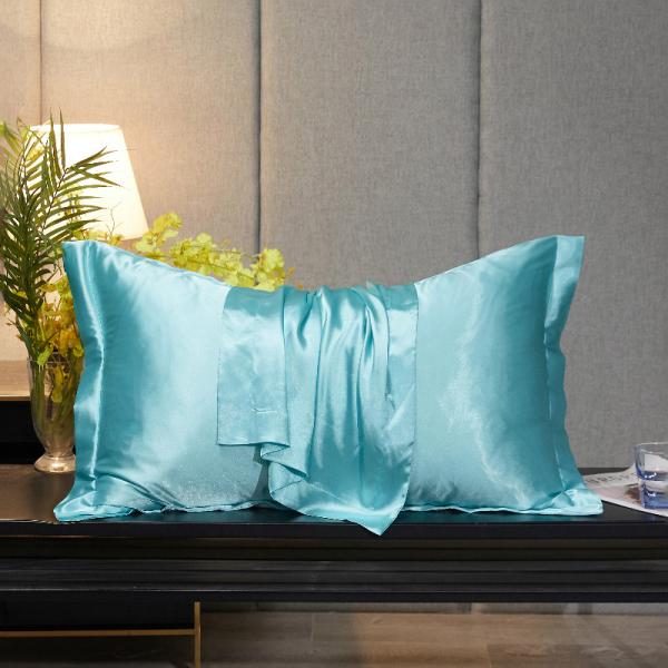 25mm Bedtime Beauty Satin Polyester Silk Pillowcase ISO Certificated