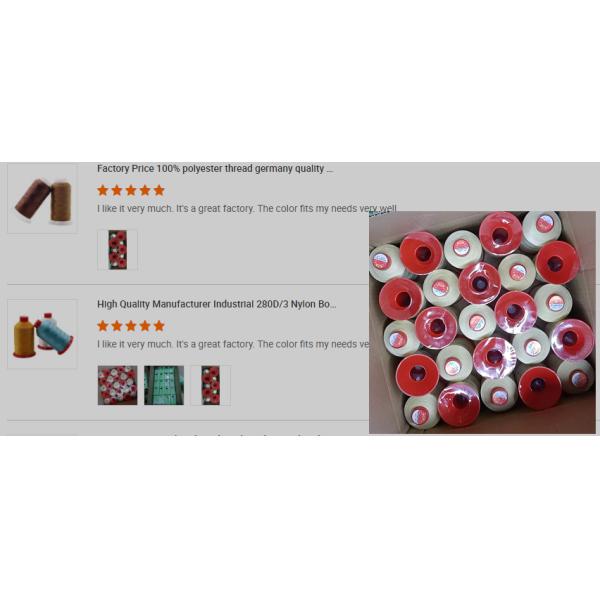 Polyester 210d Bonded Thread for Leather Sewing 120g/cone Support 7 Days Sample Order