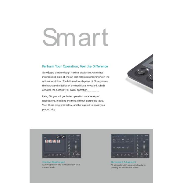 Portable 3D 4D Color Doppler USG&Sonoscape S9