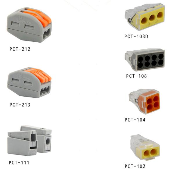 Equivalent Compact Splicing LED Connectors Quick Connect Terminal Blocks