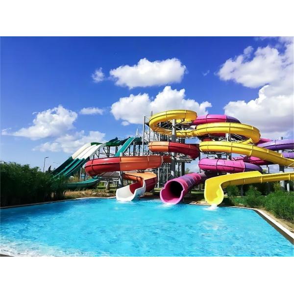 Adults Fiberglass Huge Water Slide Water Aqua Park Amusement Games Rides
