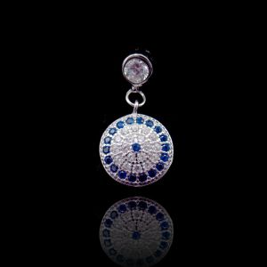 China Custom Woman Silver Cubic Zirconia Pendant With Different Characters wholesale