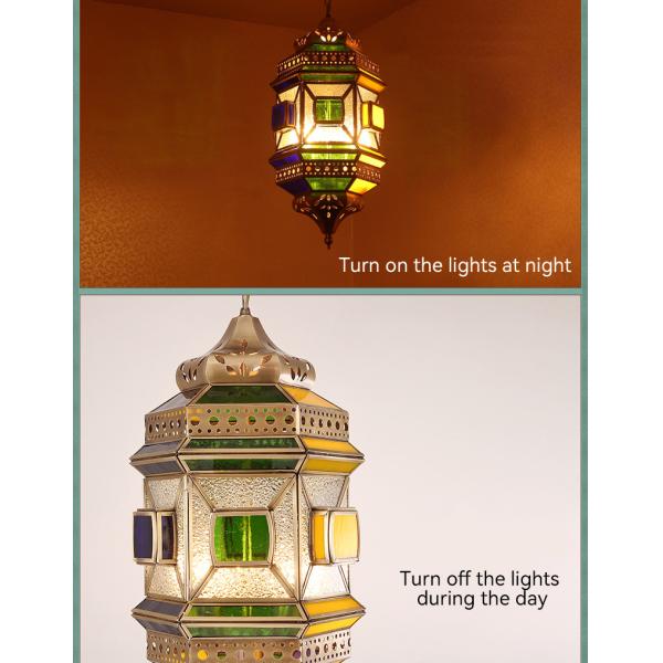 Hotel Dining Room LED Decorative Lights in Arab Muslim Style Product Dimension D280mm H550mm Support Dimmer Yes
