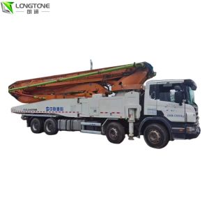 China Used Cement Pumping Truck Mobile Concrete Boom Pump Truck 56m wholesale