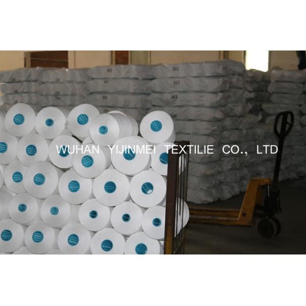 Pure White TFO Plastic Cone Spun Polyester Sewing Thread 20s / 2 Packing By PP Bag