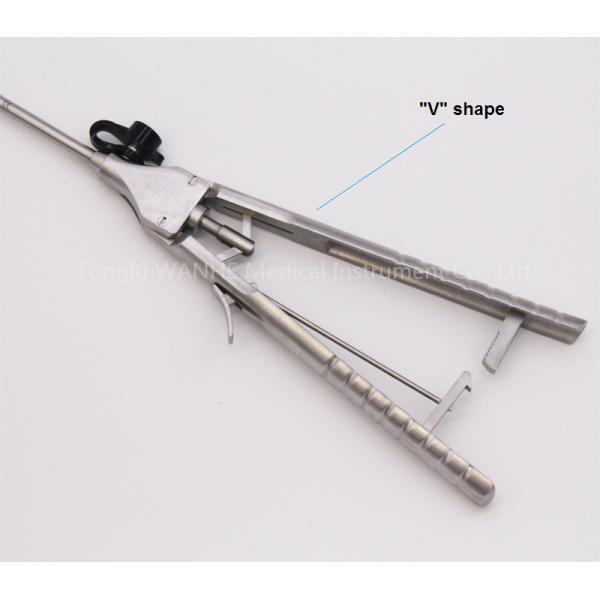 Steel Rachet Gun Type Handle Laparoscopic Needle Holder for Surgical Equipment Sale