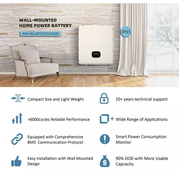 OEM ODM LiFePO4 lithium battery Household Powerwall Energy Storage System lithium battery packs