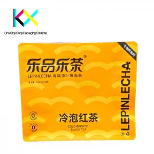 China Custom Printed Kraft Paper Tea Bags Heat Seal Stand Up Pouches BRC Certified wholesale
