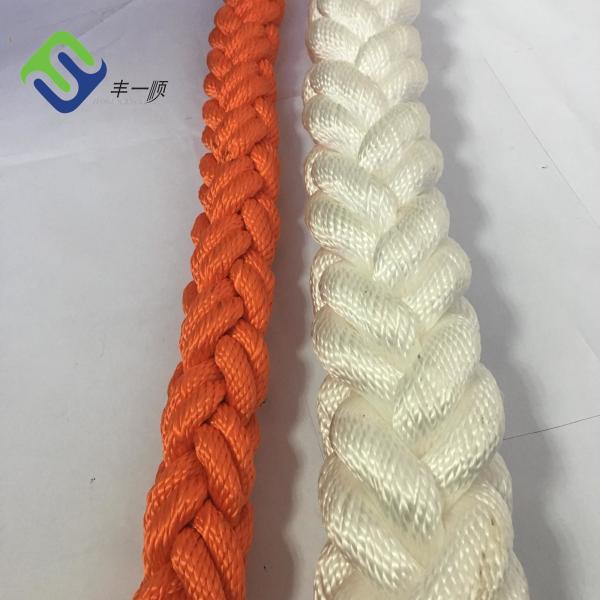 8 Strand Braided Marine Polyester Fiber Rope 48mm With Customized Color