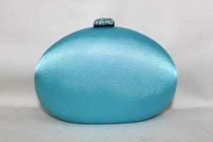 China Women Satin Flower Glitter Clutch Bag With Delicate Crystal Closure wholesale