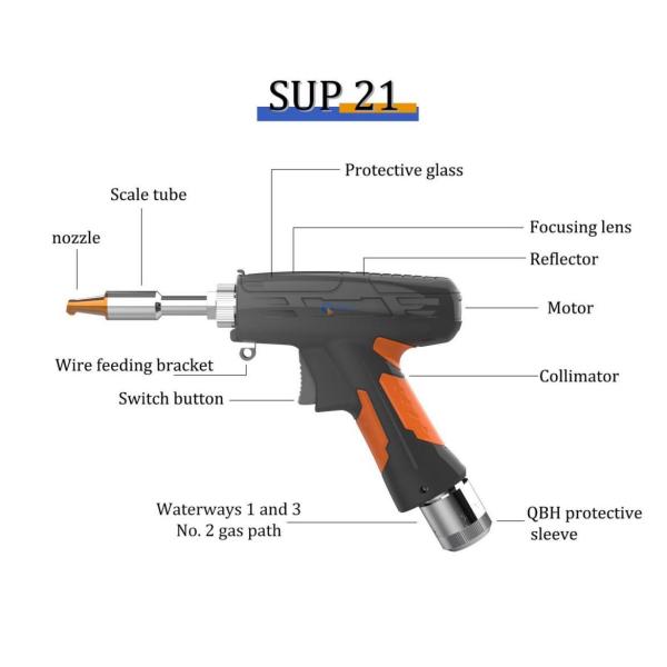 Raycus 1500W Fiber Handheld Laser Welding Machine 4 In 1 For Metal Aluminum
