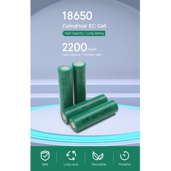 NCM 3.6V 2500mah 18650 Battery Cell For Electric Bicycles / Scooters