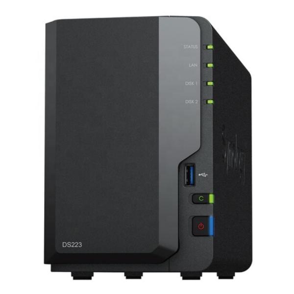 2 Bay Network Storage NAS DS223 Enclosure 2 X 3.5/2.5in SATA HDD SSD Drive Bays